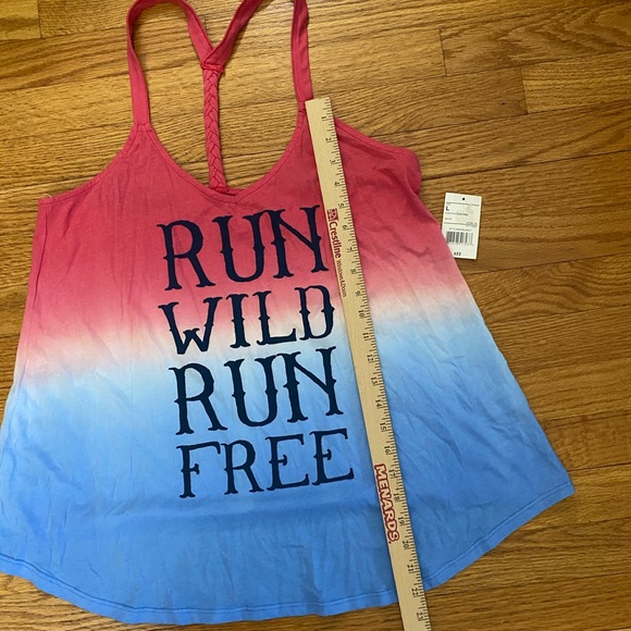 New, Freeze Run Wild, Run Free Tank Top, Size LARGE - Picture 6 of 6